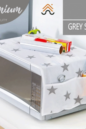 Oven & Microwave Cover Waterproof Oil Dust Protector with Double Side Pockets