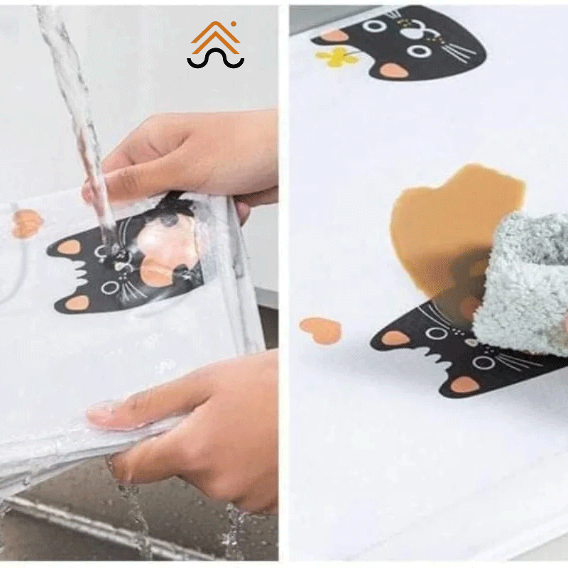 Oven & Microwave Cover Waterproof Oil Dust Protector with Double Side Pockets - Image 2